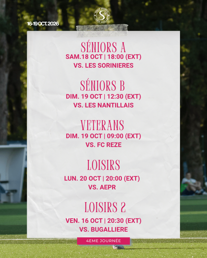 programme eshg seniors veterans loisirs 16 au 20 octobre 2026