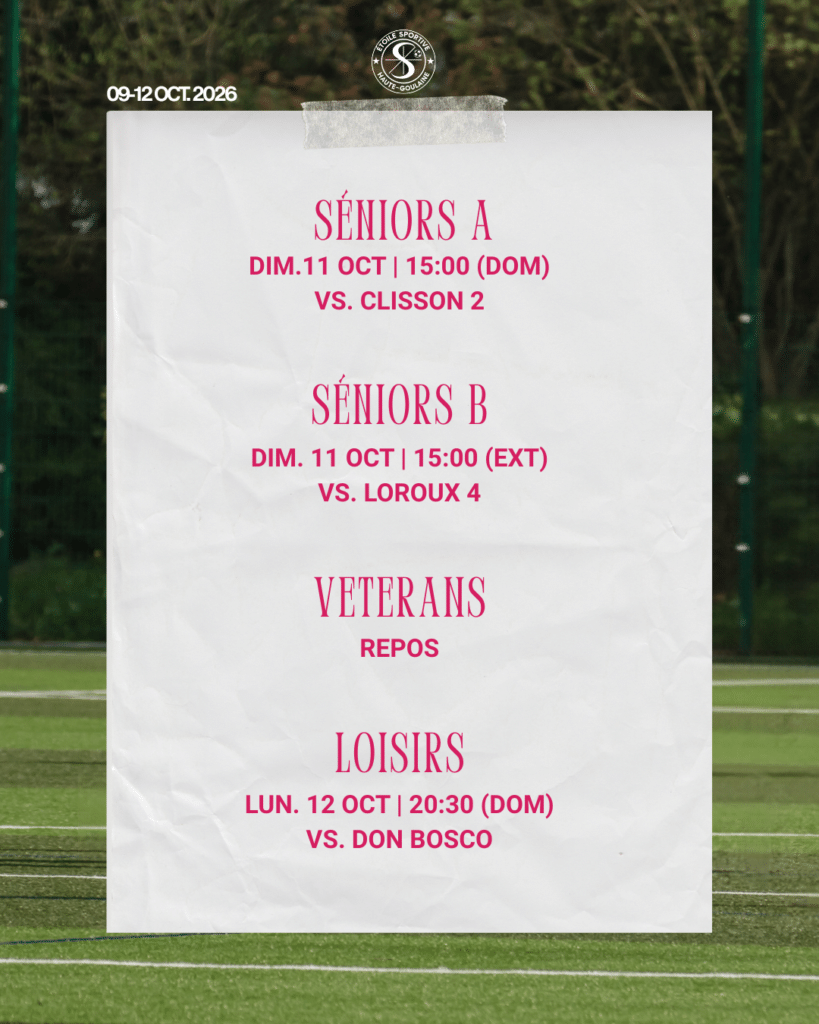 programme eshg seniors veterans loisirs 9 au 12 octobre 2026