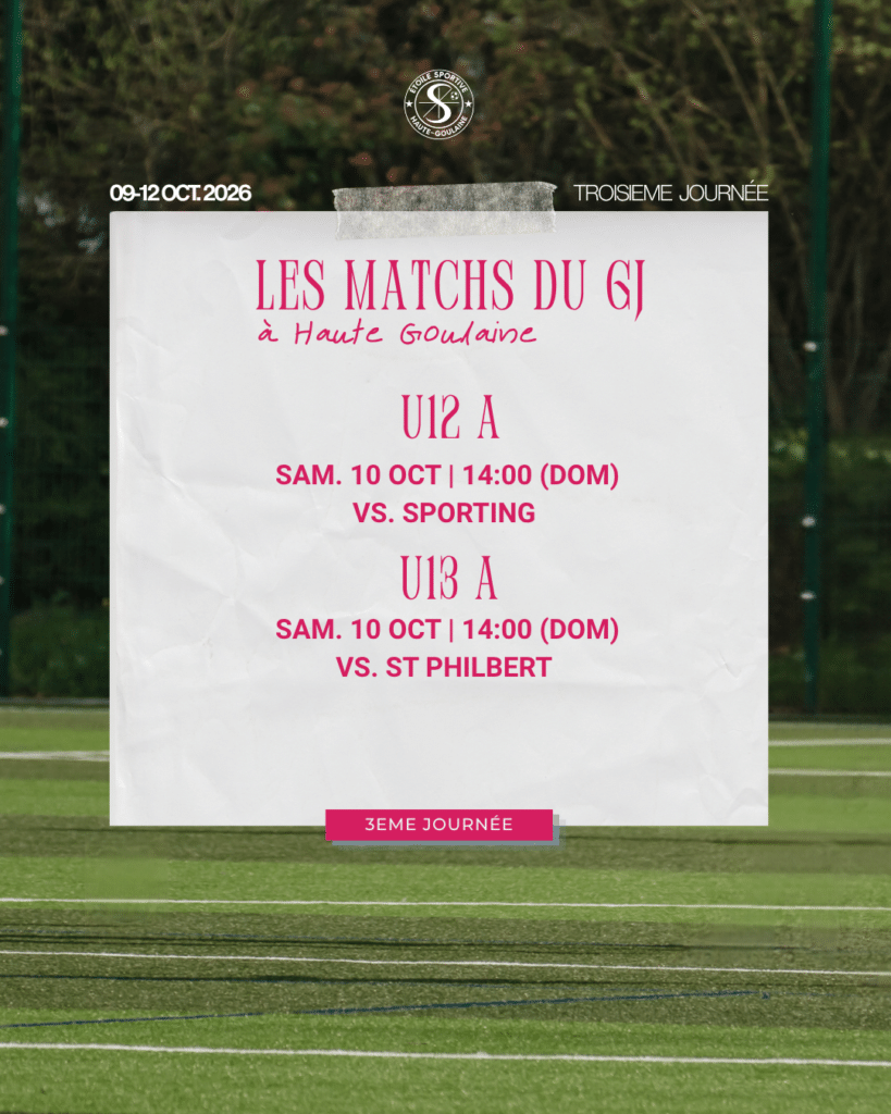 programme gj goulaine 10 octobre 2026