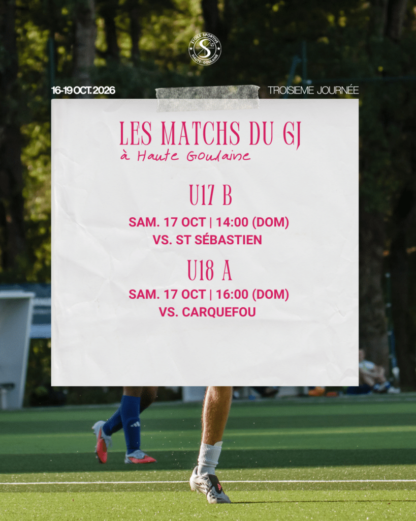 programme gj goulaine 17 octobre 2026